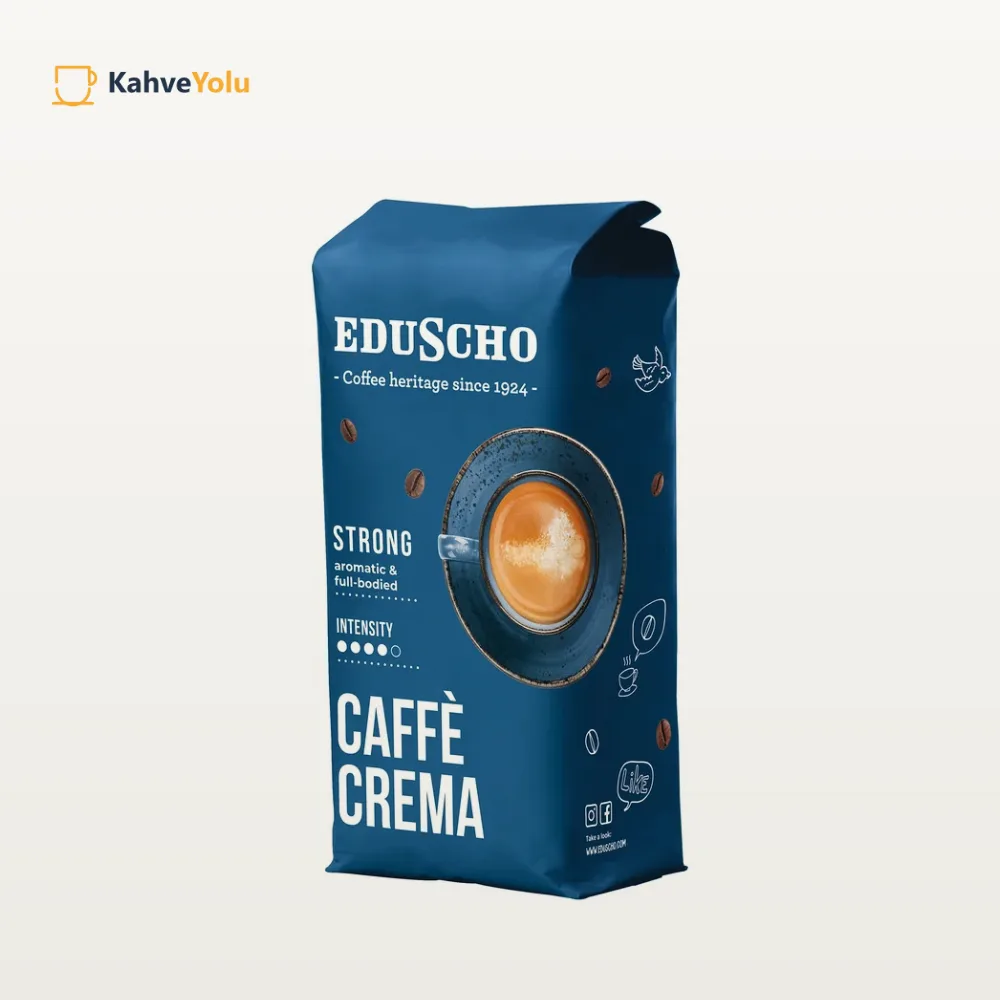 Eduscho Caffe Crema Strong Çekirdek Kahve 1000g - görsel 2