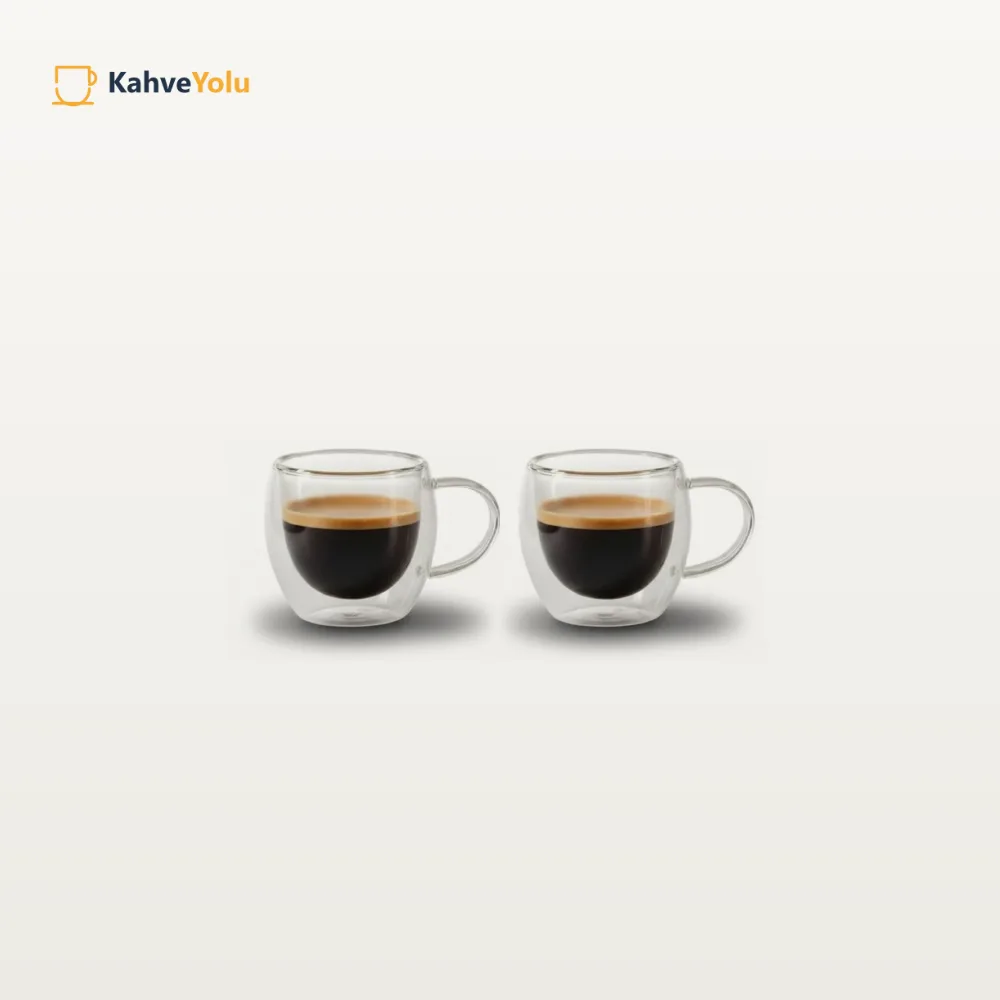Qbo Çift Cidarlı Espresso Bardağı, 2'li - görsel 2