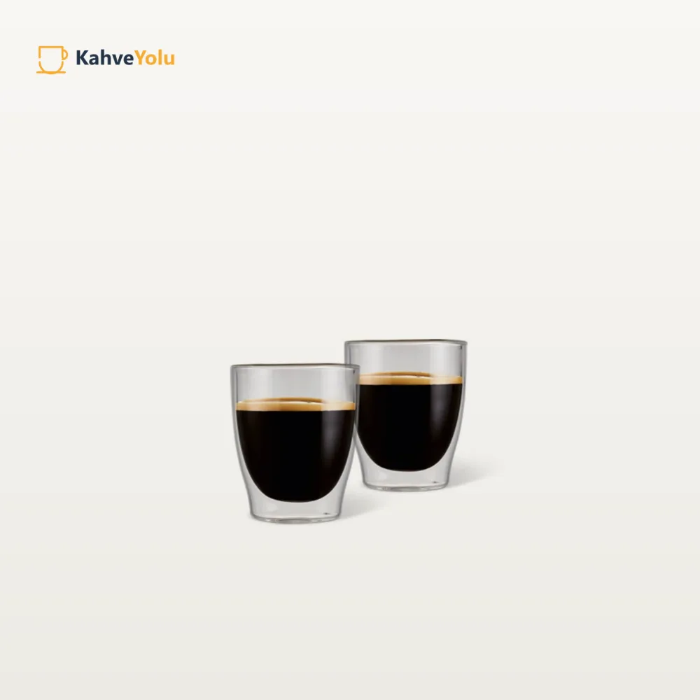 Qbo Çift Cidarlı Espresso Bardağı, 2'li