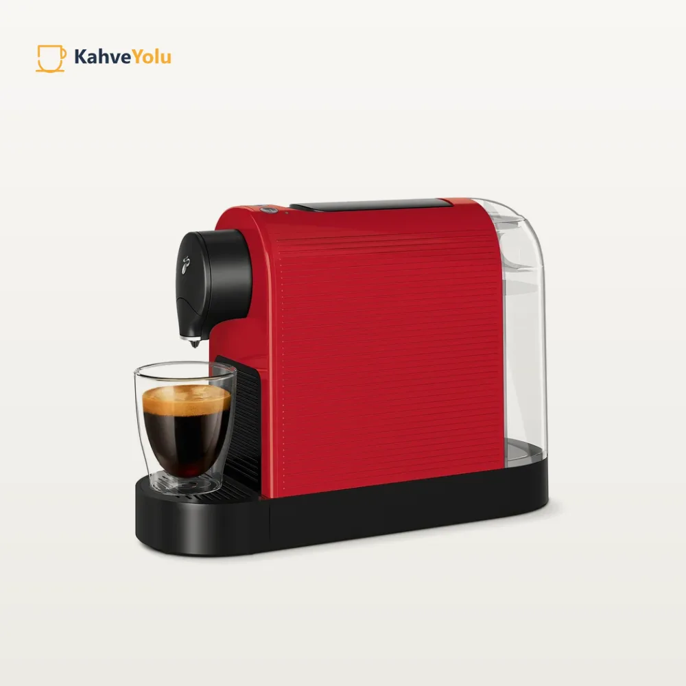 Tchibo Cafissimo Pure Plus Kapsüllü Kahve Makinesi, Kırmızı