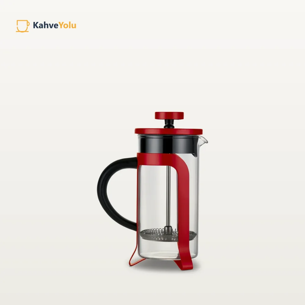 Tchibo French Press, Kırmızı 300 ml - görsel 2