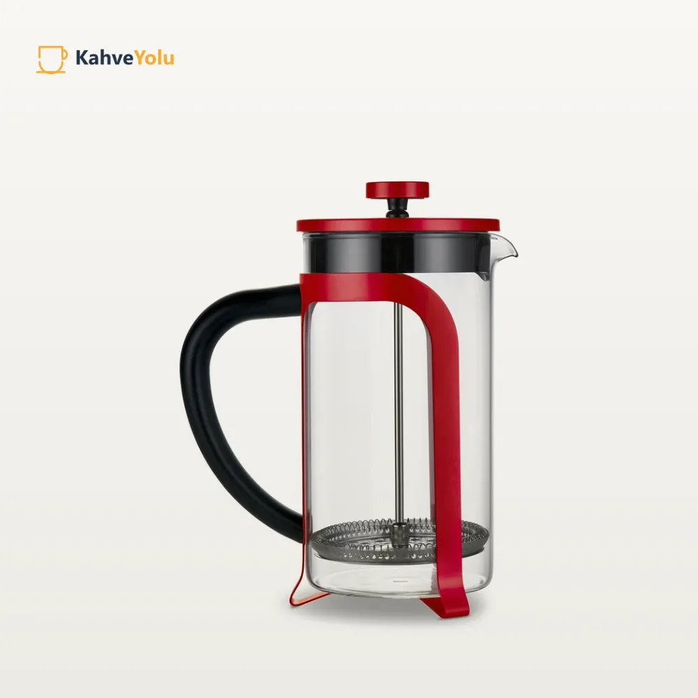 Tchibo French Press, Kırmızı 800 ml - görsel 2