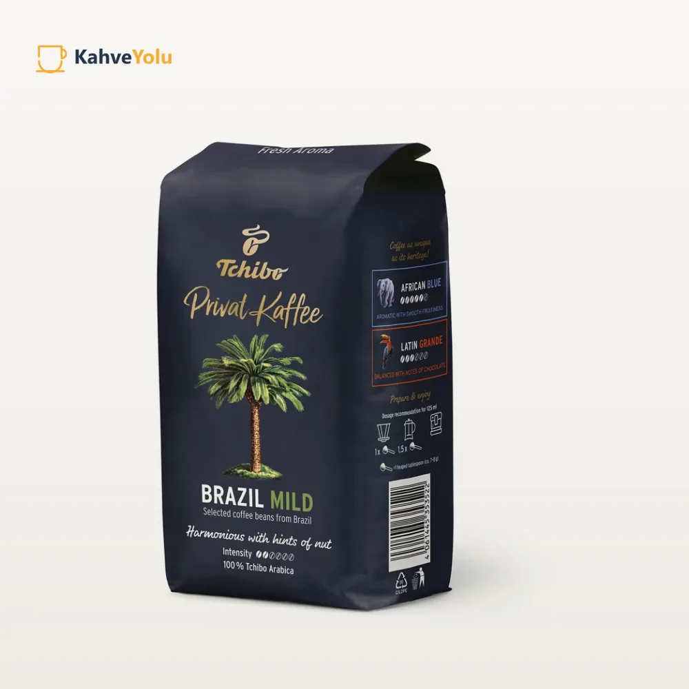 Tchibo Privat Kaffee Brazil Mild Çekirdek Kahve 500g - görsel 2